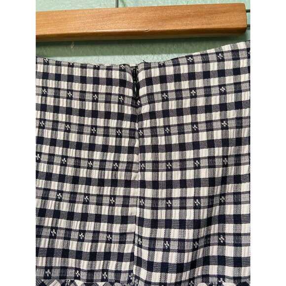 Tommy Hilfiger Women's Navy and White Plaid‎ Skirt Size 12 - Picture 4 of 9